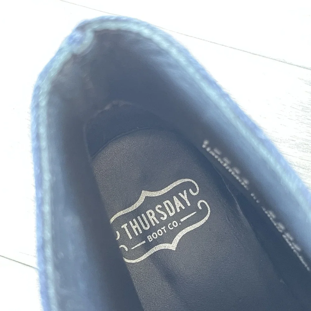 Thursday Boot Company Everyday Men 11.5 Scout Blue Suede Chukka Ankle Boots Lace